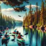 Kayaking in Boundary Waters Canoe Area, Minnesota, USA