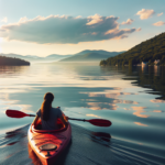 Kayaking in Lake Champlain, Vermont/New York, USA