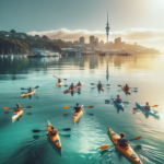 Kayaking in Waitemata Harbour, New Zealand