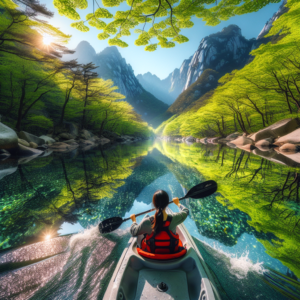 Kayaking in Seoraksan National Park, South Korea