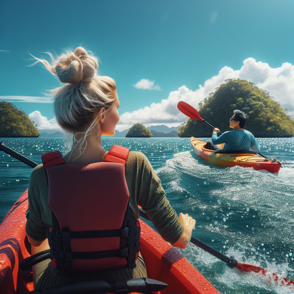 Kayaking in Bay Islands, Honduras