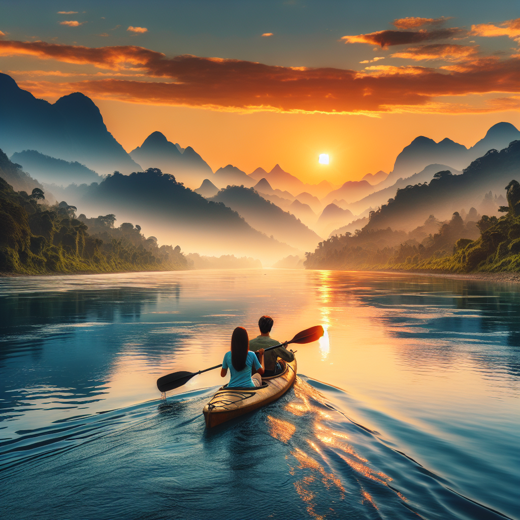 Kayaking in Brahmaputra River, India/Tibet