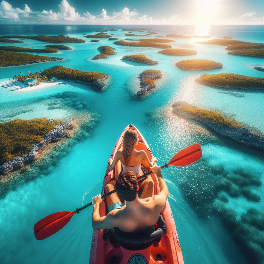 Kayaking in Exuma Cays, Bahamas