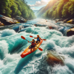 Kayaking in Upper Gauley River, West Virginia, USA