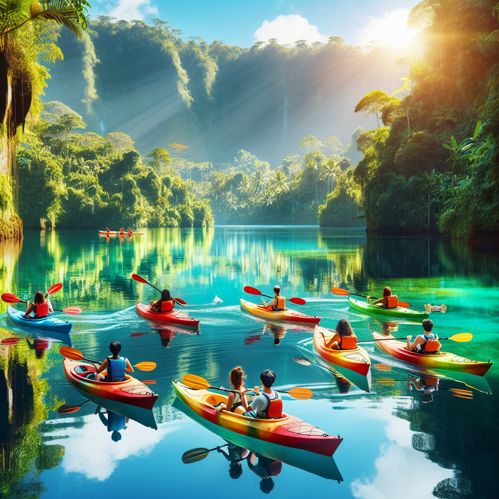 Kayaking in Bali Barat National Park, Indonesia