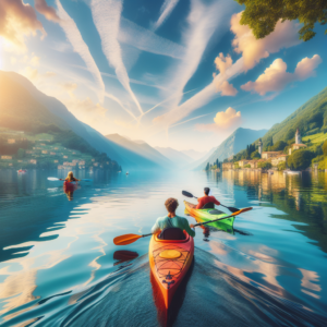 Kayaking in Lake Como, Italy