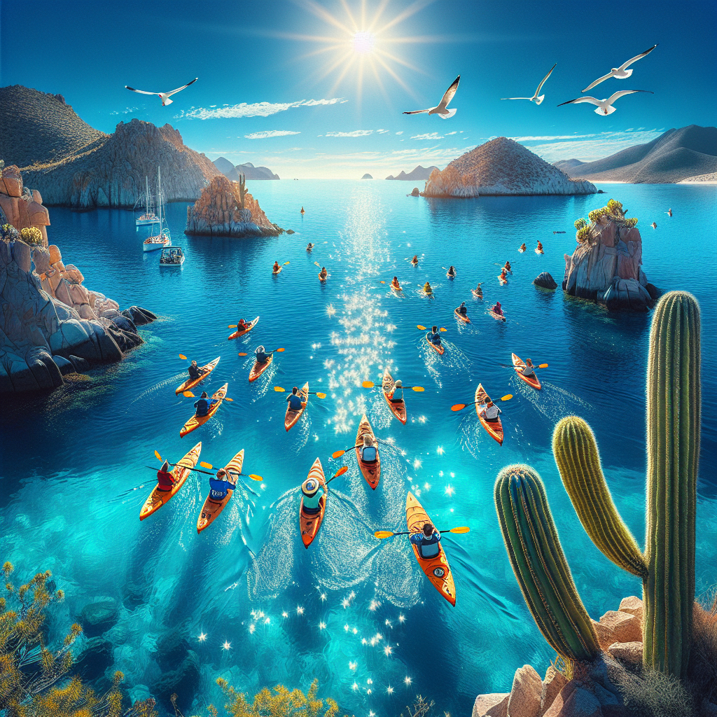 Kayaking in Sea of Cortez, Mexico