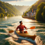 Kayaking in Rhine River, Germany/Netherlands