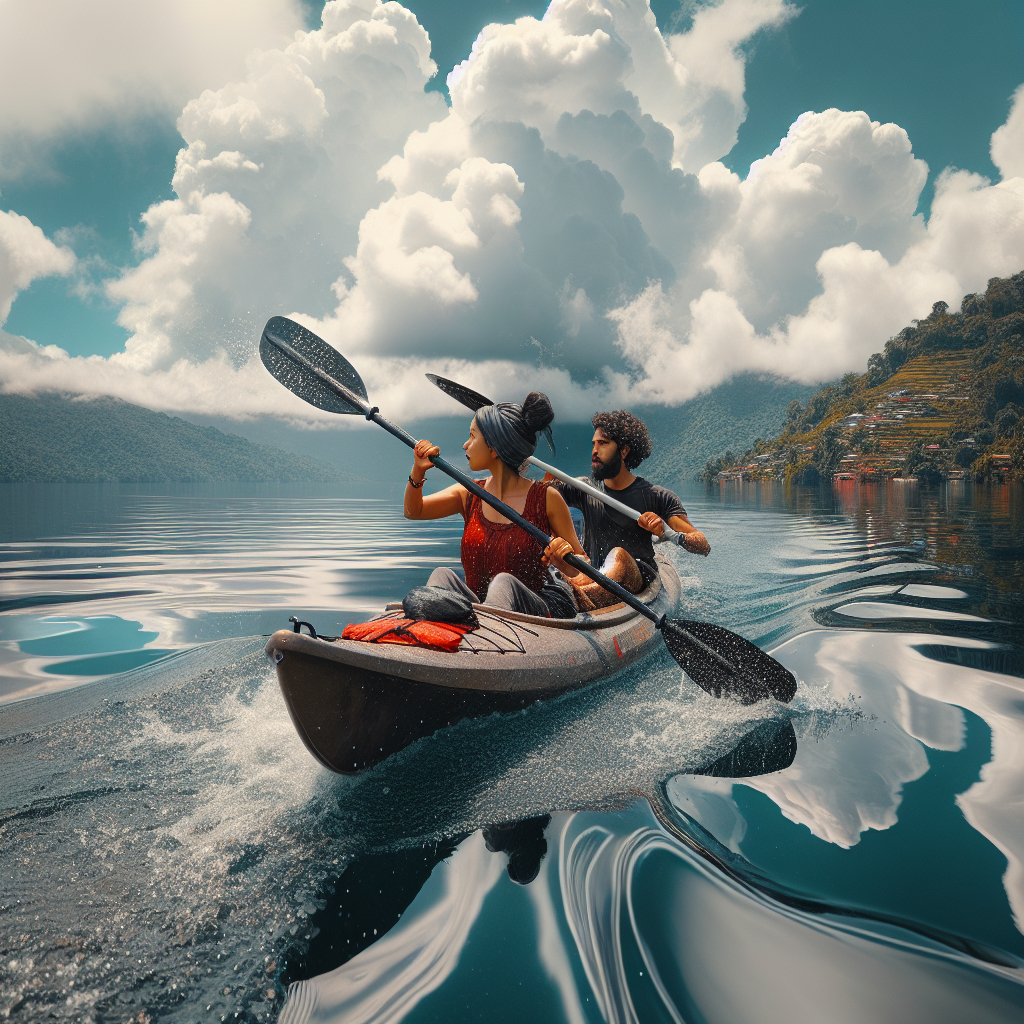 Kayaking in Lake Atitlán, Guatemala