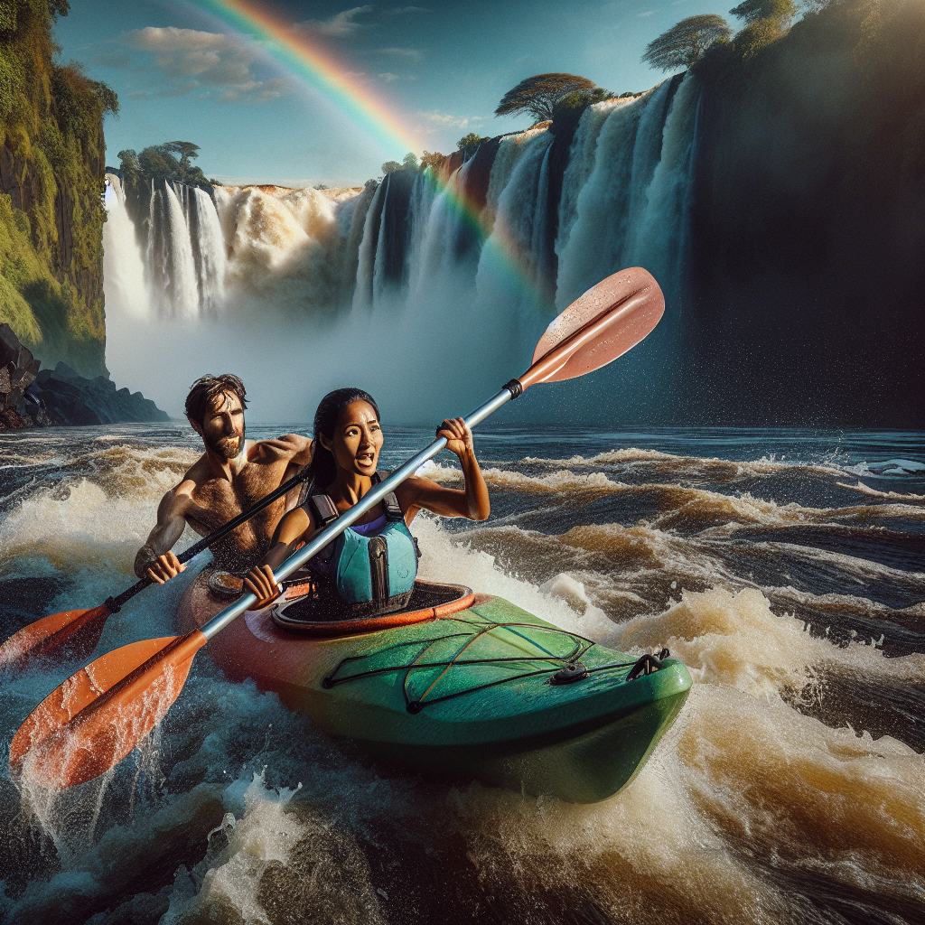 Kayaking in Victoria Falls, Zambia/Zimbabwe