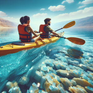 Kayaking in Dead Sea, Jordan/Israel