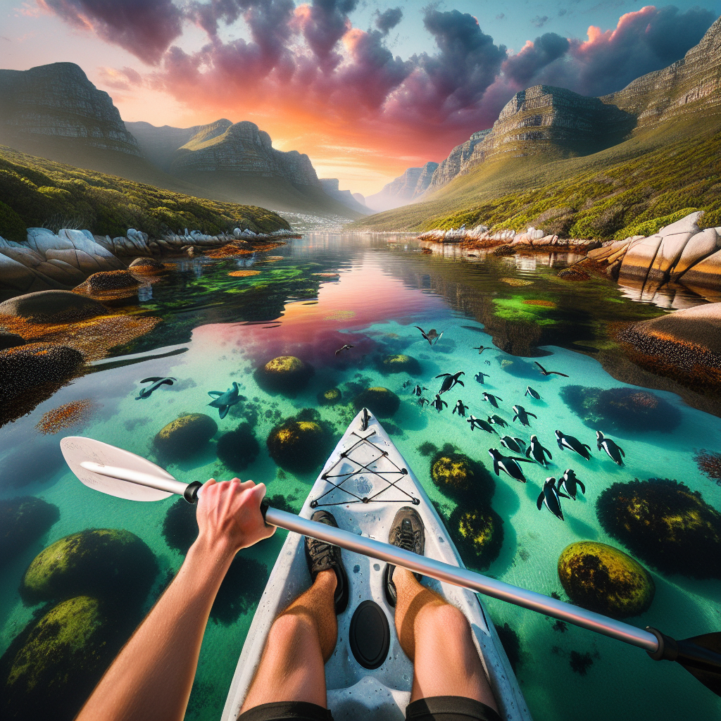 Kayaking in Cape Peninsula, South Africa