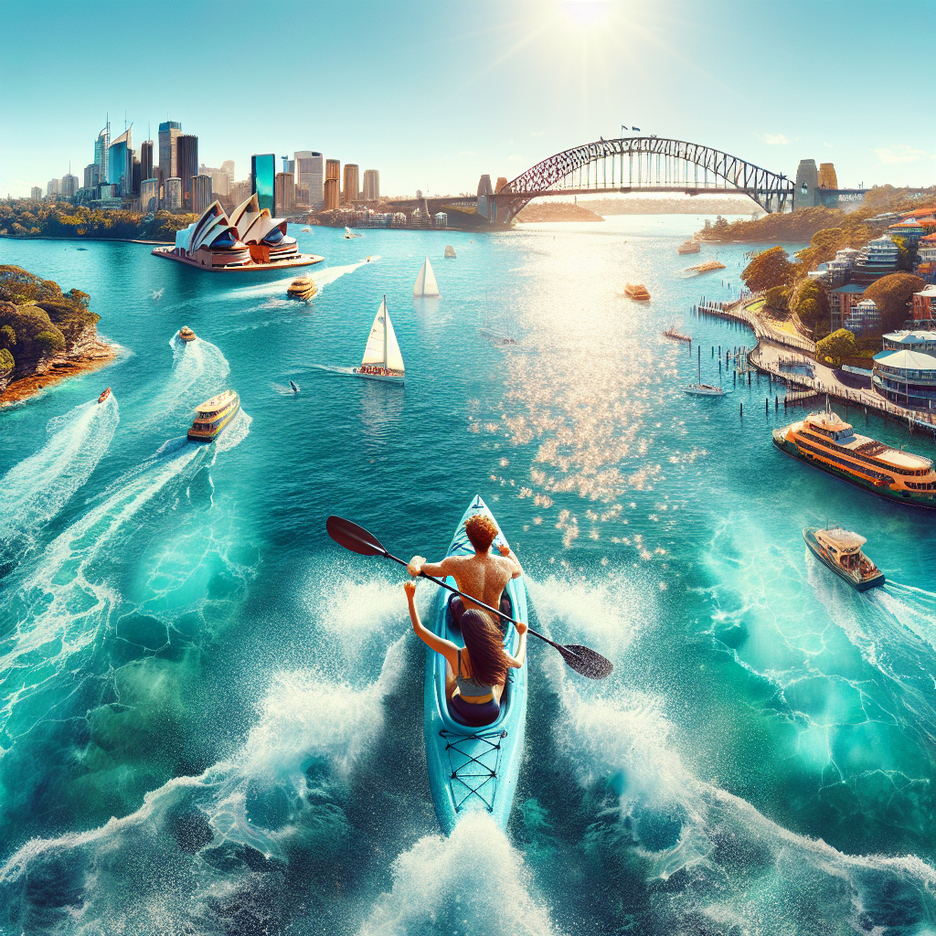 Kayaking in Sydney Harbour, Australia