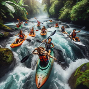 Kayaking in Ulu Ayung River, Bali, Indonesia