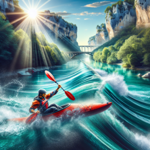 Kayaking in Ardèche River, France